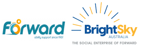 Forward Ability Support (formally ParaQuad NT) & BrightSky Australia Logo